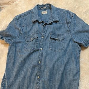 Lucky brand denim shirt L